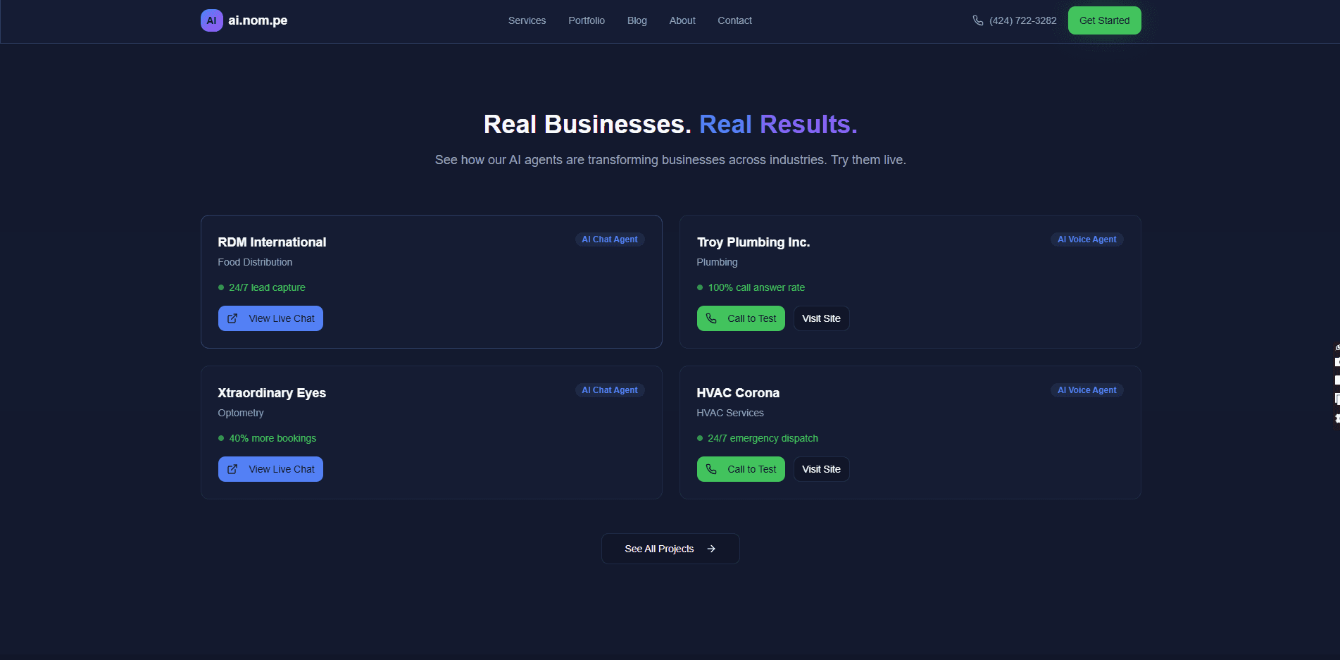 Real Business Examples