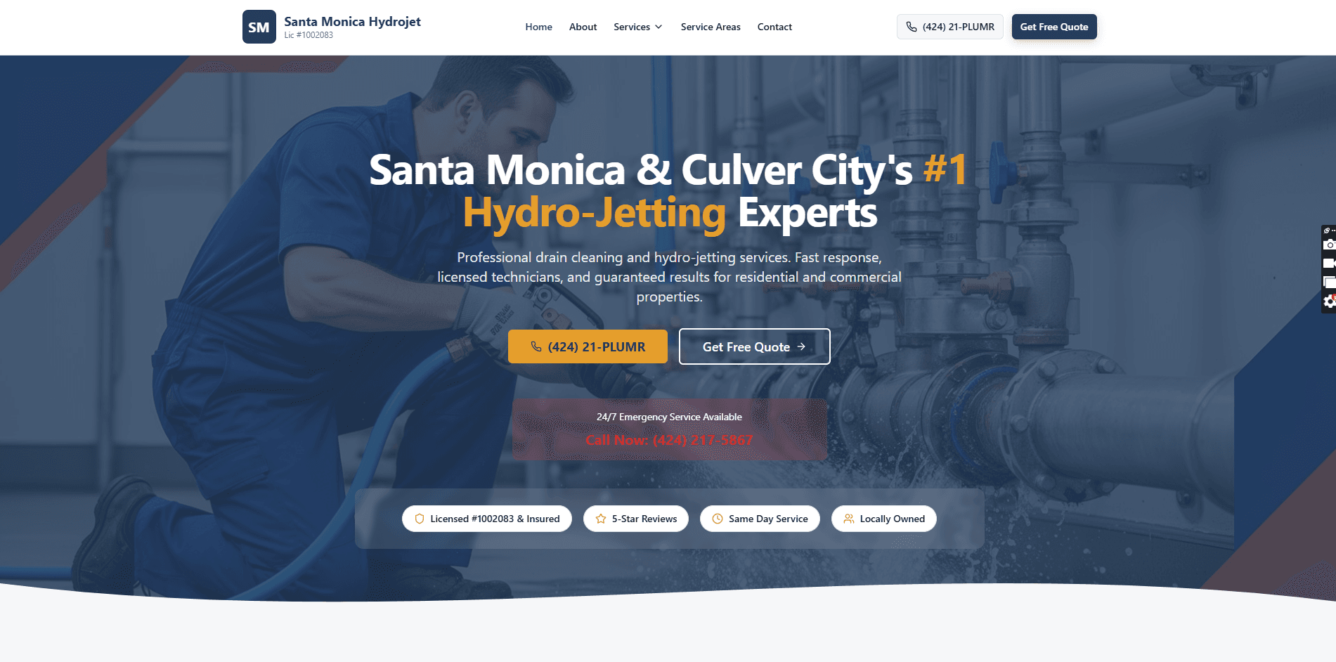 Santa Monica Hydro Jet Hero