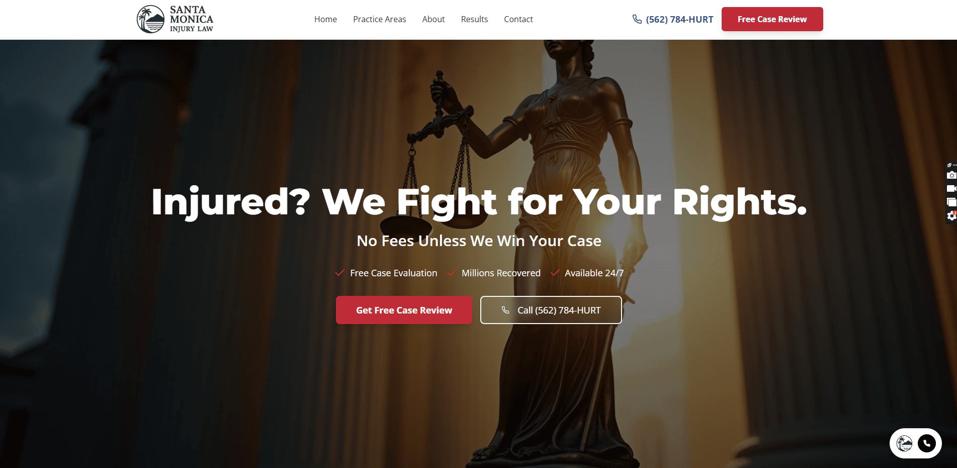 Santa Monica Injury Lawyers Hero