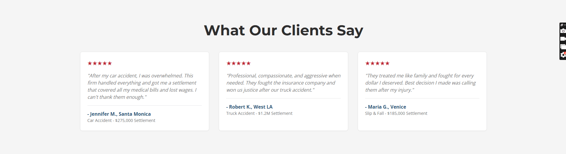 Client Reviews