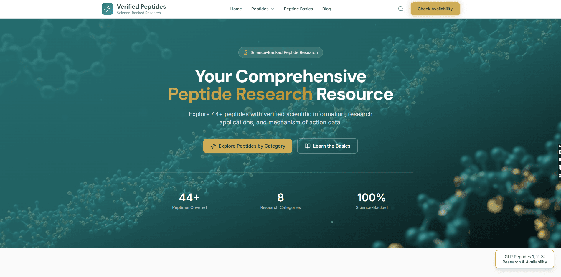 Verified Peptides Hero